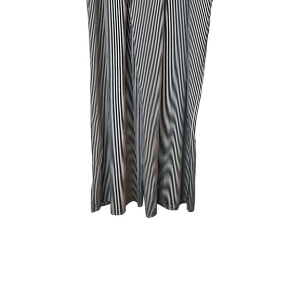2/$30 Zara Trafaluc Size Small Black & White Striped Wide Leg Pants Side Pockets - Picture 11 of 12